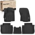 5 Pcs Front & Rear Black Floor Mats Liners for 2007 Mitsubishi Outlander