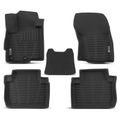 5 Pcs Front & Rear Black Floor Mats Liners for 2007 Mitsubishi Outlander