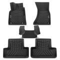 5 Pcs Front & Rear Black Floor Mats Liners for 2016 Audi SQ5