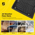 5 Pcs Front & Rear Black Floor Mats Liners for 2016 Audi SQ5