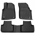 3 Pcs Front & Rear Black Floor Mats Liners for 2020 Audi Q8