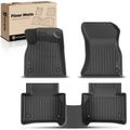 3 Pcs Front & Rear Black TPE textured Floor Mats Liners for 2021 Audi SQ5