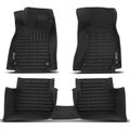 3 Pcs Front & Rear Black Floor Mats Liners for Audi S5 2008-2016 A5 2010-2014 RS5