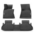 3 Pcs Front & Rear Black Floor Mats Liners for 2017 BMW X5