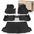 4 Pcs Front & Rear & Trunk Black Floor Mats Liners for 2019 BMW X3