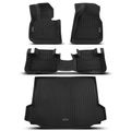 4 Pcs Front & Rear & Trunk Black Floor Mats Liners for 2019 BMW X3