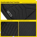 4 Pcs Front & Rear & Trunk Black Floor Mats Liners for 2019 BMW X3