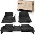 3 Pcs Front & Rear Black Floor Mats Liners for 2017 BMW X4