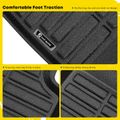 3 Pcs Front & Rear Black Floor Mats Liners for 2017 BMW X4