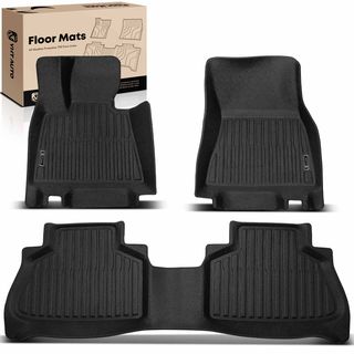 3 Pcs Front & Rear Black Floor Mats Liners for BMW X5 G05 2019-2024