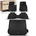 4 Pcs Front & Rear & Trunk Black Floor Mats Liners for 2024 BMW X5