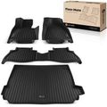 4 Pcs Front & Rear & Trunk Black Floor Mats Liners for 2024 BMW X5