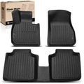 2 Pcs Front & 1 Pc Rear Black Floor Mats Liners for 2024 BMW X1