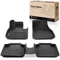 2 Pcs Front & 1 Pc Rear Black Floor Mats Liners for 2024 BMW X1