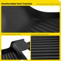 4 Pcs Front & Rear Black Floor Mats Trunk Cargo Liners for 2023 BMW X1