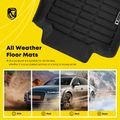 4 Pcs Front & Rear & Trunk Black Floor Mats Liners for 2013 Buick Encore