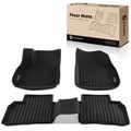 3 Pcs Front & Rear Black Floor Mats Liners for Buick Enclave 2018-2023 SUV TPE