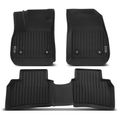 3 Pcs Front & Rear Black Floor Mats Liners for Buick Enclave 2018-2023 SUV TPE