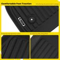 3 Pcs Front & Rear Black Floor Mats Liners for Buick Enclave 2018-2023 SUV TPE