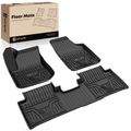 3 Pcs Front & Rear Black TPE textured Floor Mats Liners for 2017 Buick Envision