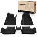 3 Pcs Front & Rear Black Floor Mats Liners for 2015 Cadillac CTS