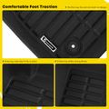 3 Pcs Front & Rear Black Floor Mats Liners for 2015 Cadillac CTS