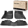 3 Pcs Front & Rear Black Floor Mats Liners for 2011 Cadillac SRX