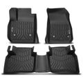 3 Pcs Front & Rear Black Floor Mats Liners for 2021 Cadillac XT4