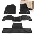 4 Pcs Front & Rear Black Floor Mats Liners for Cadillac Escalade 2015-2020