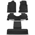 4 Pcs Front & Rear Black Floor Mats Liners for Cadillac Escalade 2015-2020