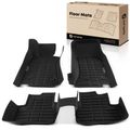 3 Pcs Front & Rear Black Floor Mats Liners for 2016 Cadillac ATS