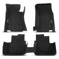 3 Pcs Front & Rear Black Floor Mats Liners for 2016 Cadillac ATS