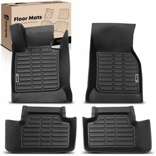 4 Pcs Front & Rear Black Floor Mats Liners for Mini Cooper 2014-2023