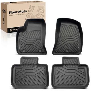 4 Pcs Front & Rear TPE textured Floor Mats Liners for Dodge Charger Chrysler 300 2011-2023