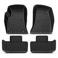 4 Pcs Front & Rear Black TPE textured Floor Mats Liners for 2016 Dodge Challenger