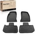 4 Pcs Front & Rear Black TPE textured Floor Mats Liners for 2016 Dodge Challenger