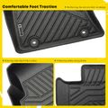 4 Pcs Front & Rear Black TPE textured Floor Mats Liners for 2016 Dodge Challenger