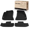 4 Pcs Front & Rear Black Floor Mats Liners for Dodge Challenger 2008-2010