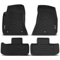 4 Pcs Front & Rear Black Floor Mats Liners for Dodge Challenger 2008-2010