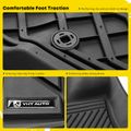 4 Pcs Front & Rear Black TPE textured Floor Mats Liners for 2017 Ford Mustang