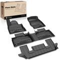 4 Pcs Front & Rear Black Floor Mats Liner for 2021 Ford Explorer