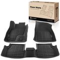 3 Pcs Front & Rear Black Floor Mats Liners for 2017 Ford Focus