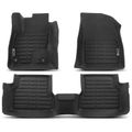 3 Pcs Front & Rear Black Floor Mats Liners for 2017 Ford Focus