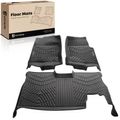  3 Pcs Front & Rear Black Floor Mats Liners for 2012 Ford F-150