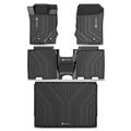 4 Pcs Front & Rear Black TPE textured Floor Mats Liners for 2021-2023 Ford Bronco