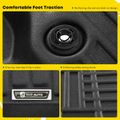 2 Pcs Front Black Floor Mats Liners for 2015 Ford Explorer