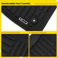 3 Pcs Front & Rear Black Floor Mats Liners for Ford EcoSport 2011-2017 SUV