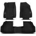 3 Pcs Front & Rear Black Floor Mats Liners for 2016 Buick Encore