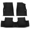 3 Pcs Front & Rear Black Floor Mats Liners for 2015 Chevrolet Cruze