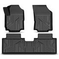 3 Pcs Front & Rear Black TPE textured Floor Mats Liners for 2019 Chevrolet Equinox